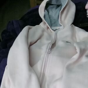 Lacoste Girls Pink Zip-Up Hoodie